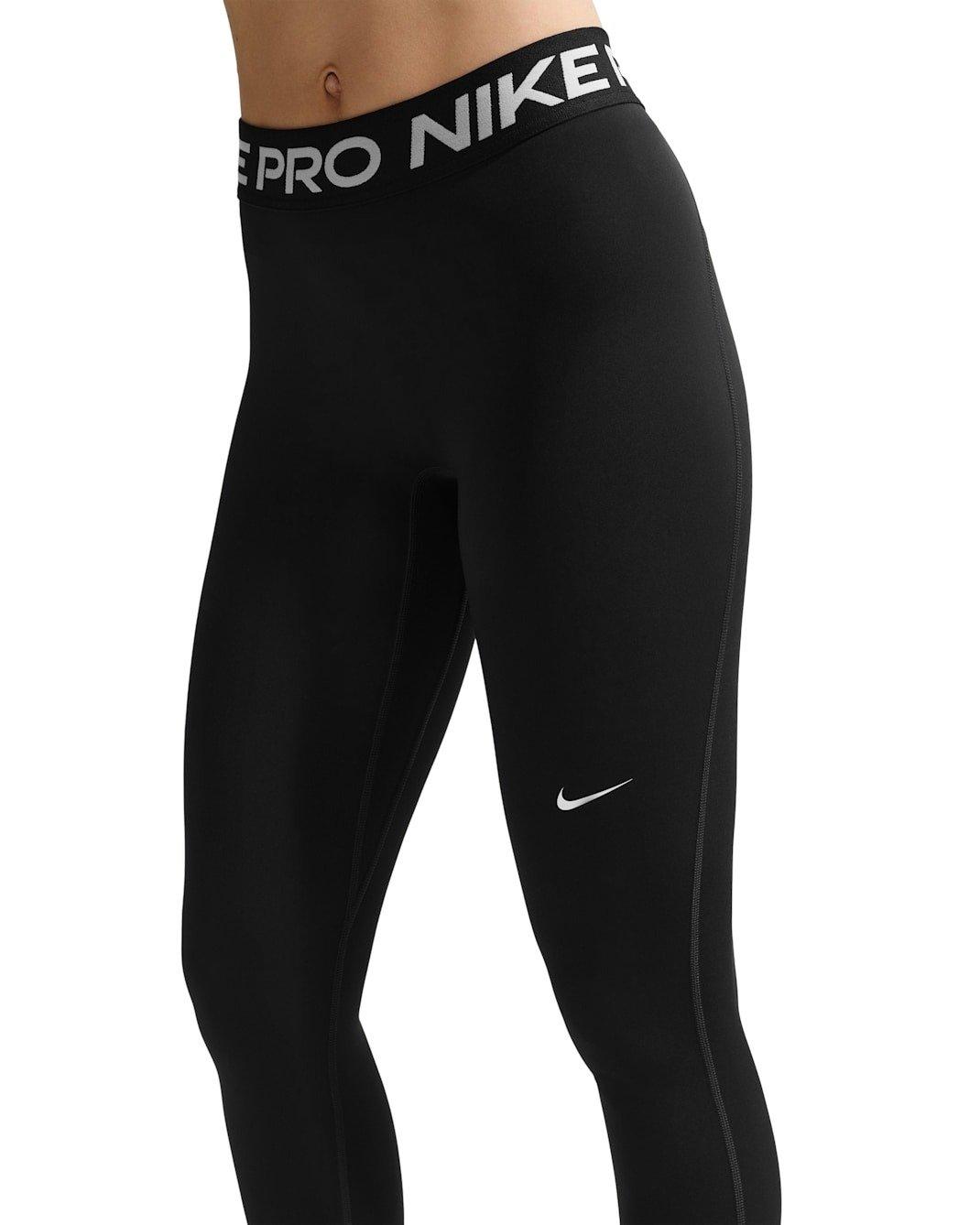 Nike Women's Pro 365 Mid-Rise Full-Length Leggings - Black - BLACK